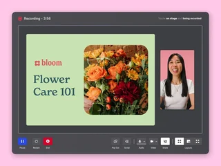 Live Webinar Studio While Recording