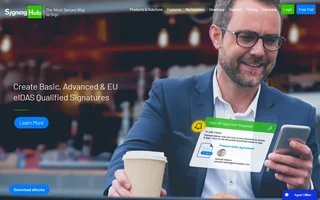 Signinghub Homepage With An Approval Request Card