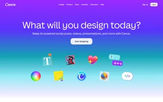 Canva Homepage