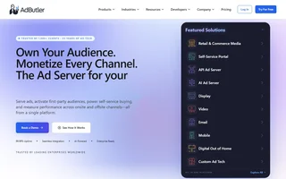 Adbutler Homepage With The Ad Server Overview