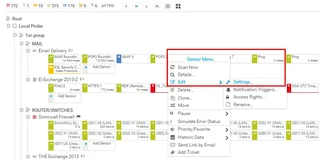 Device Tree With Sensor Menu