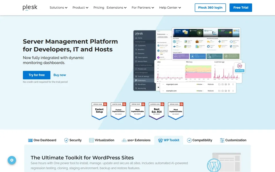 Plesk Platform Homepage