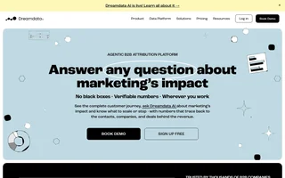 Dreamdata Homepage