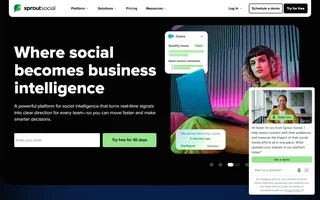 Sprout Social Homepage