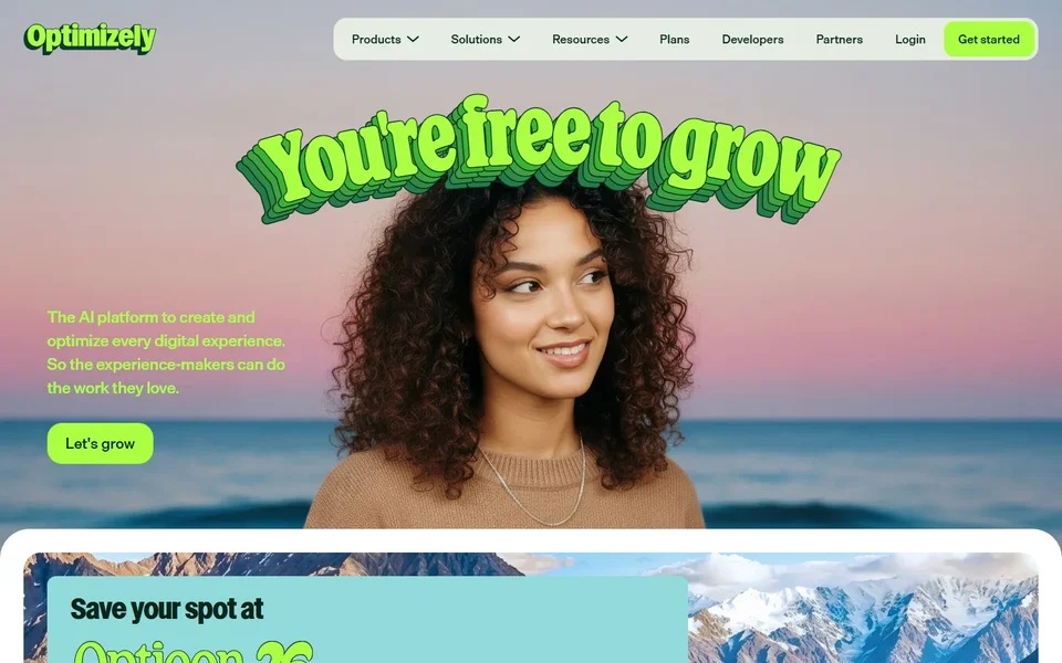Optimizely Homepage