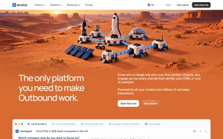 Lemlist Homepage Hero And Lemagent Prompt