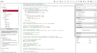 Datascript Code Editor With Function Tree