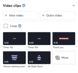 Video Clips Panel