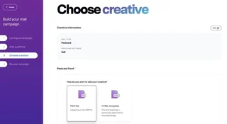 Creative Upload Step