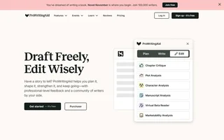 Prowritingaid Homepage