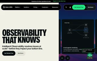 New Relic Homepage