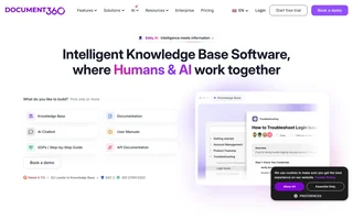 Document360 Homepage