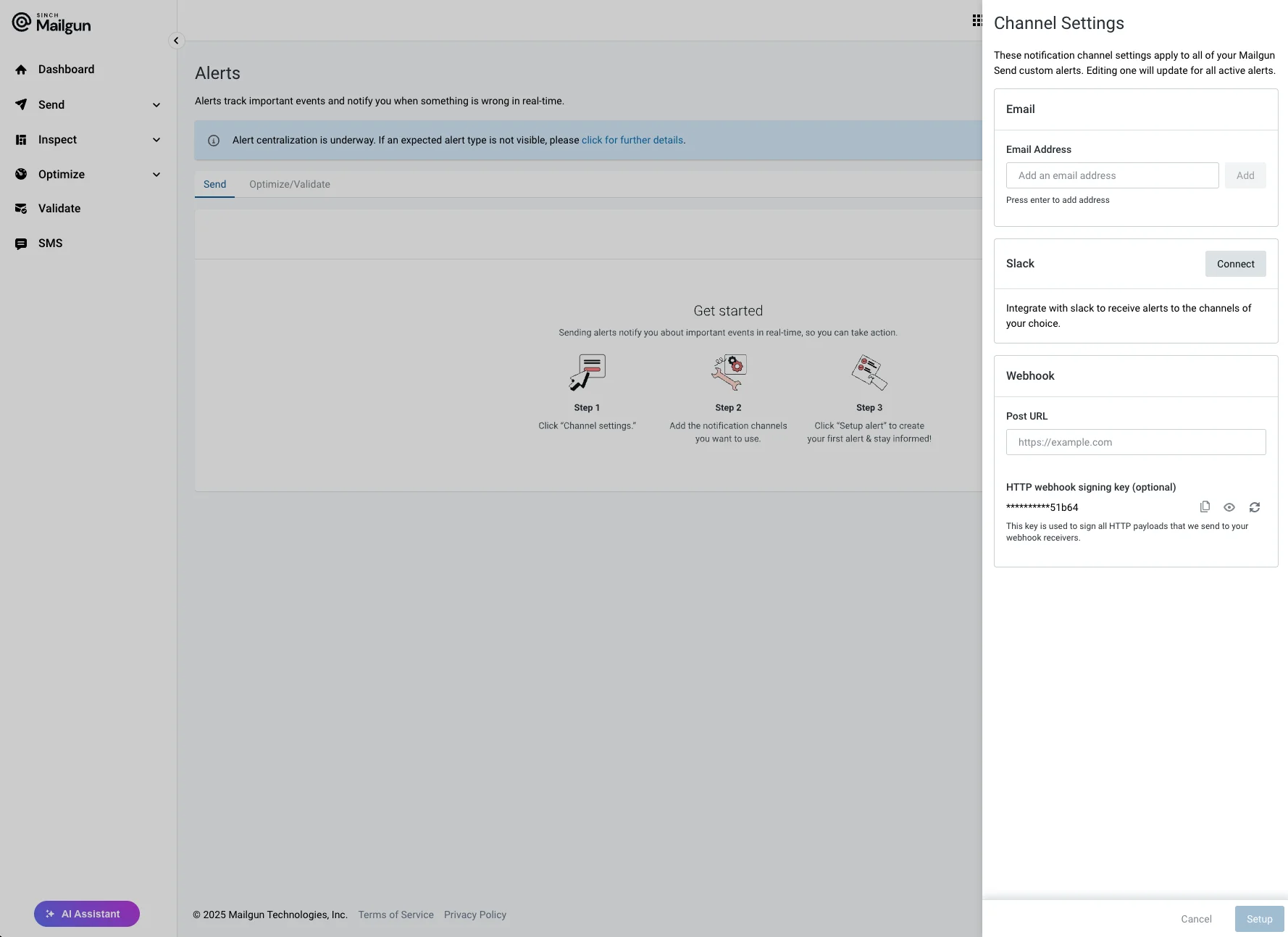 Alerts And Channel Settings