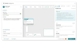 Xactly Intelligence Agent Builder Screen