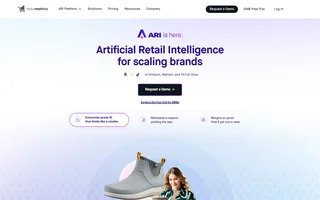 Teikametrics Homepage With The Ari Headline