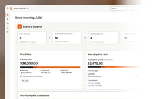 Bill Spend And Expense Dashboard
