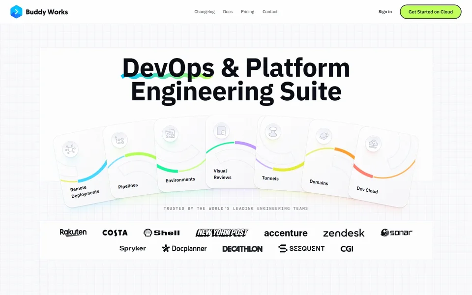 Buddy Homepage With Feature Cards