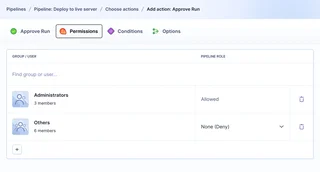 Approve Run Action Permissions