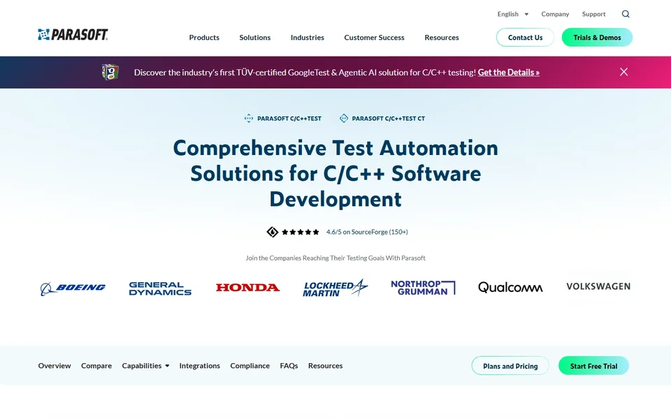 Parasoft Product Page Hero For C And C Testing
