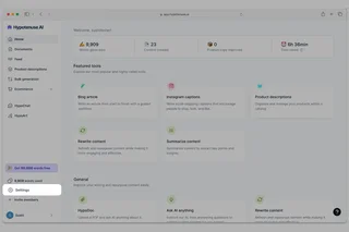 Dashboard With Featured Content Tools