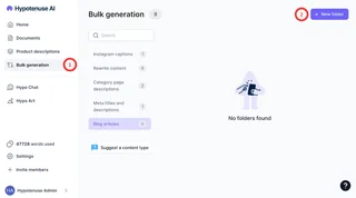Bulk Generation Workspace