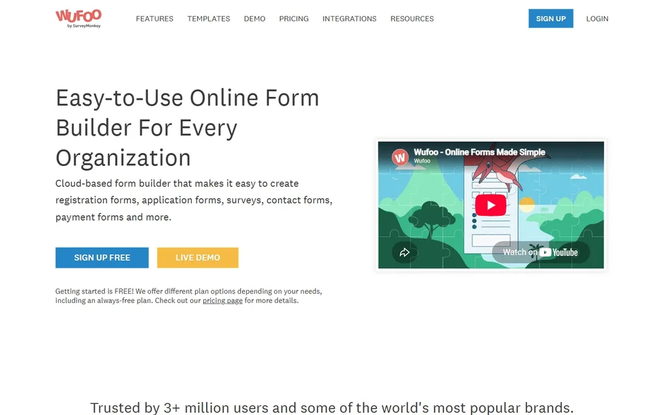Wufoo Homepage