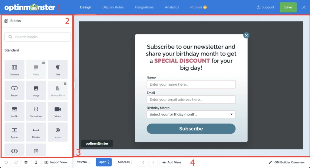 Popup Design Canvas