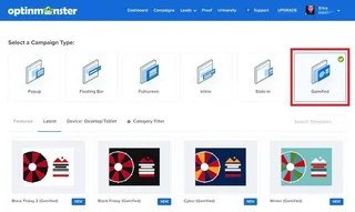 Campaign Type Selector