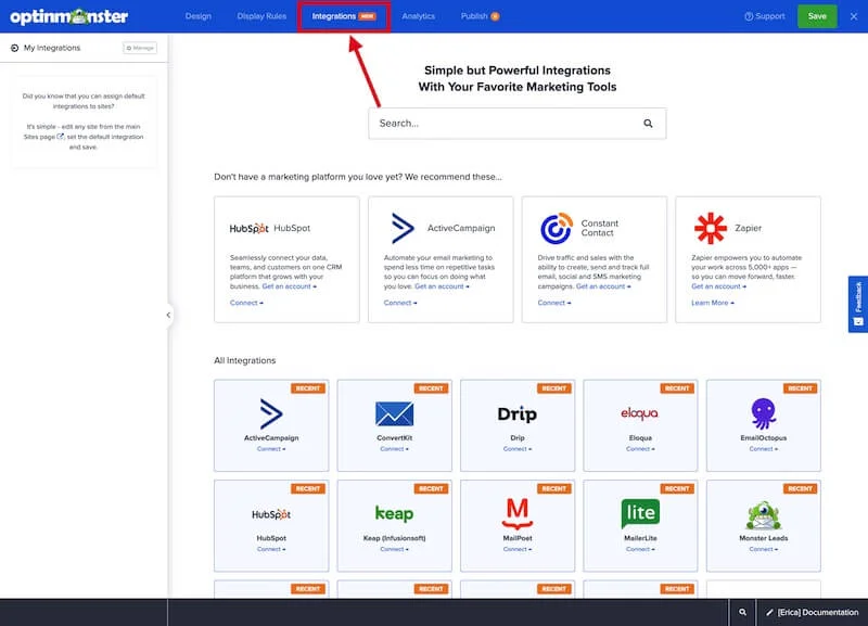 Integrations Marketplace
