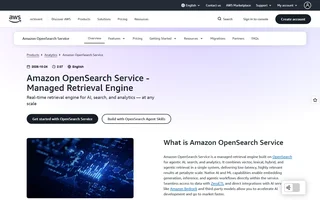 Amazon Opensearch Service Homepage Hero