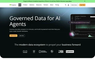 Domo Homepage With The Ai Agents Hero