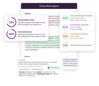 Documark Academic Integrity Report Dashboard