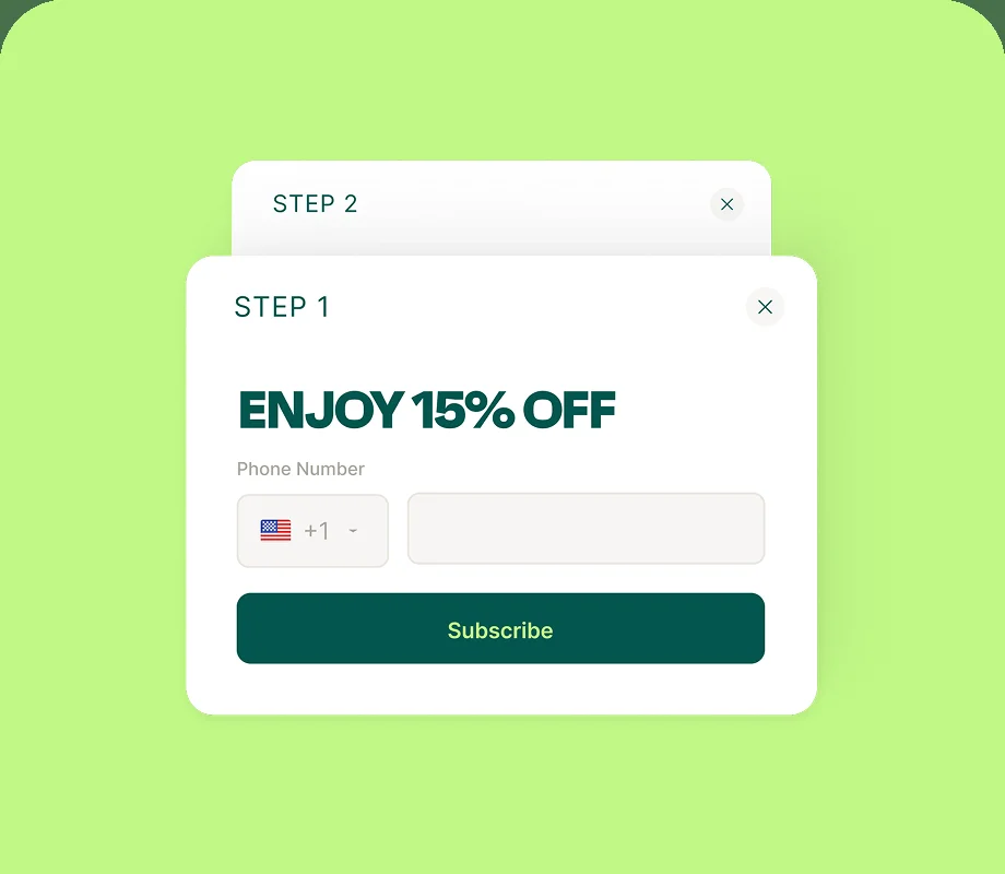 Signup Popup Example