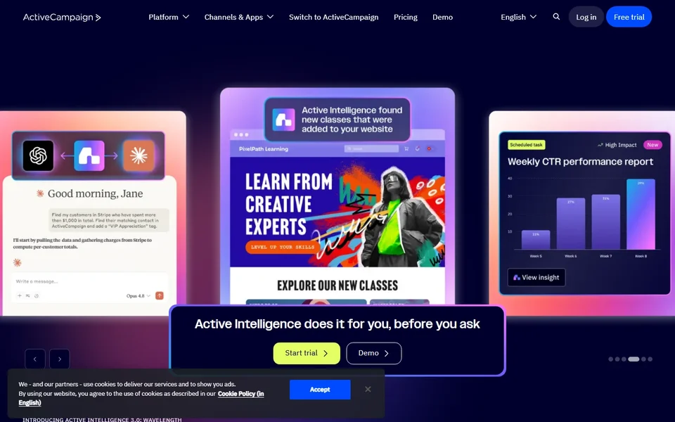 Activecampaign Homepage