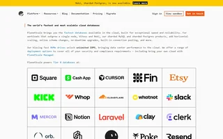 Planetscale Homepage With Customer Logos