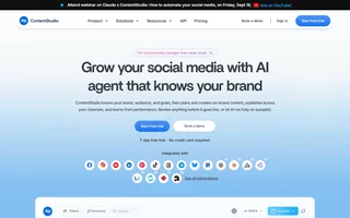 Contentstudio Homepage