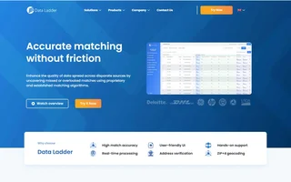 Datamatch Enterprise Homepage With Match Results