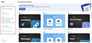 Campaign Template Picker With Channel Filters