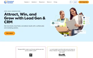 Constant Contact Lead Gen And Crm Homepage