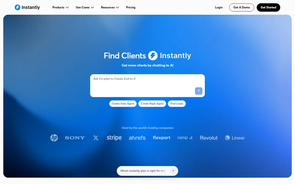 Instantly Homepage With Ai Composer