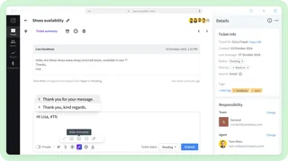 Ticket View With Reply Composer