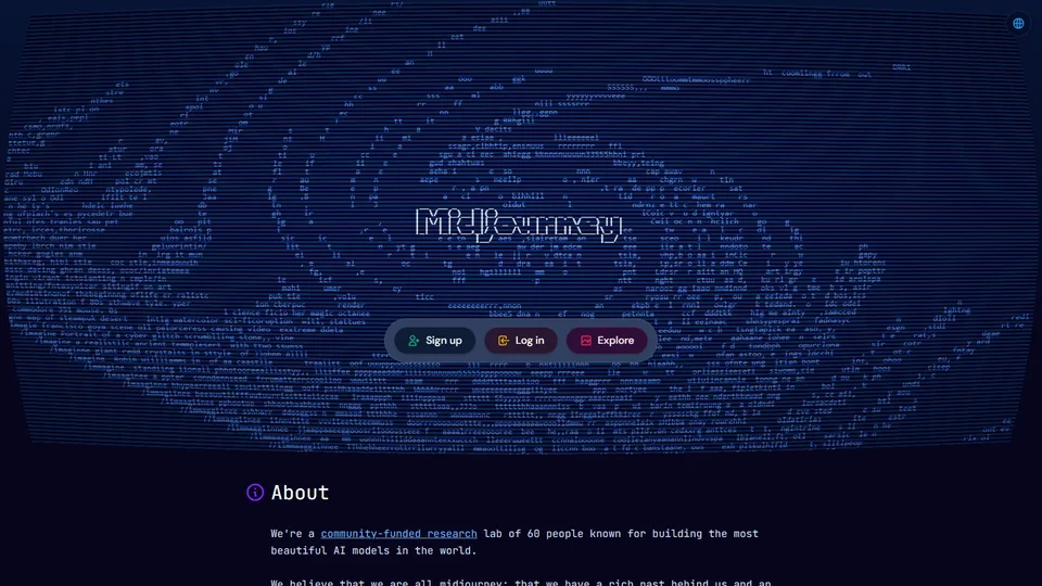 Midjourney Homepage