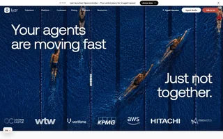 Lyzr Homepage With Agent Platform
