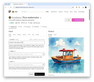 Model Playground With Form Input And Image Output