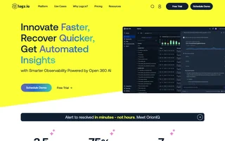 Logz Io Homepage With The Explore Log View