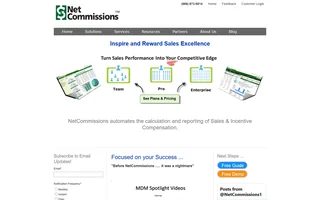Netcommissions Homepage With Its Three Editions