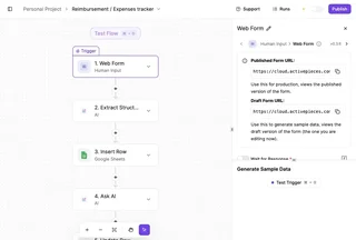 Workflow Builder With Form Input