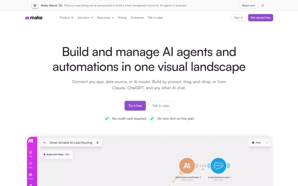 Make Homepage With Scenario Editor Preview