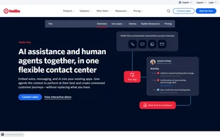 Twilio Flex Homepage