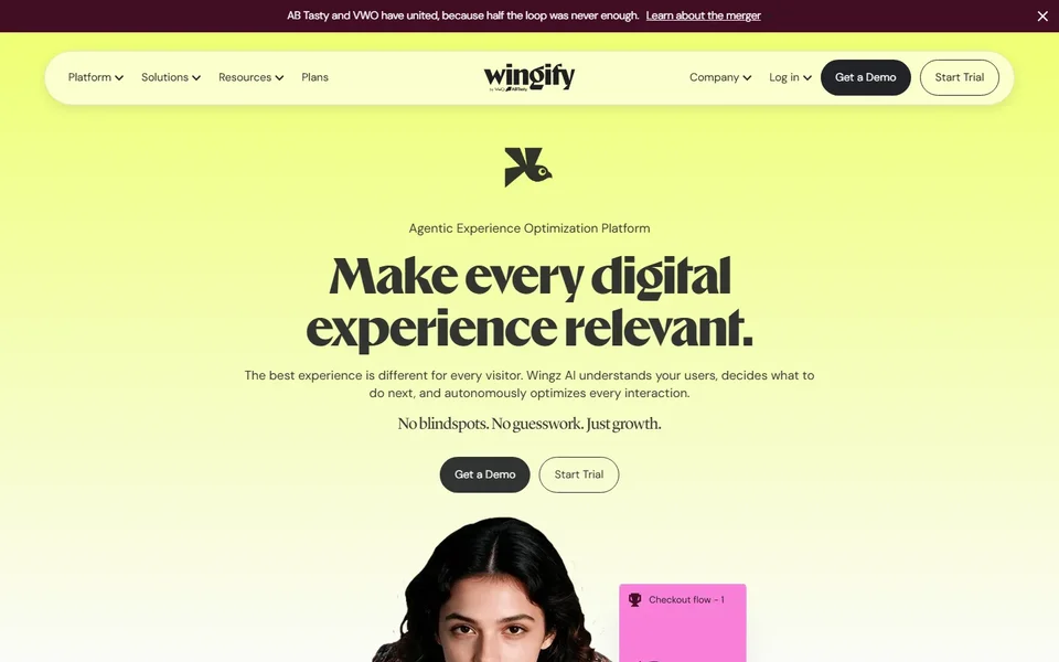 Wingify Homepage